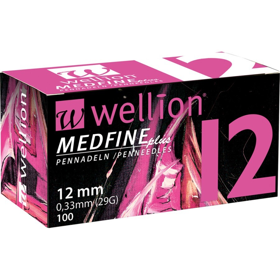 Голки для шприц-ручок Wellion MEDFINE plus 29G (0,25 х 12 мм) 100 од.